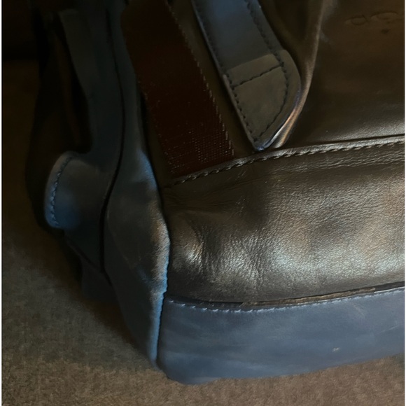 Coach Leather Backpack/Daypack. Midnight/Cobalt Blue. Style# 71508 - Picture 11 of 15